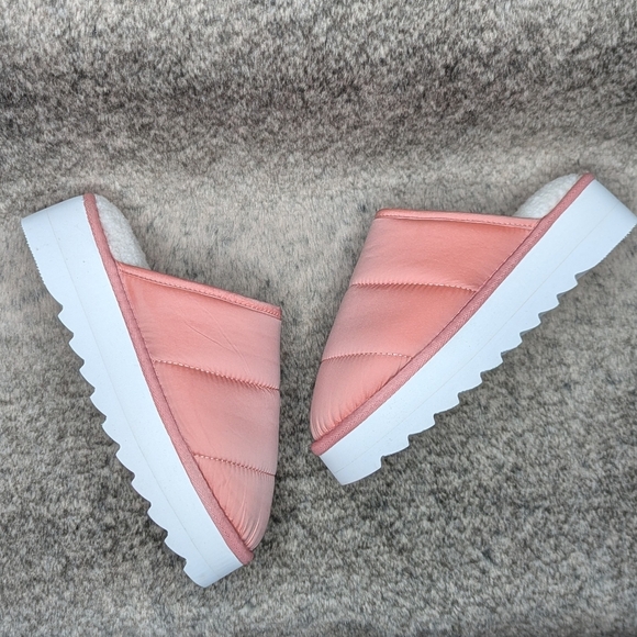 Anthropologie Maeve Puffy Platform Slippers Pink Women's Small 6-7 - Picture 8 of 11